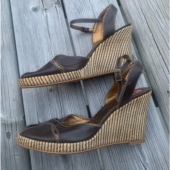 Franco Barbieri wedge heeled sandals - Picture 1 of 9